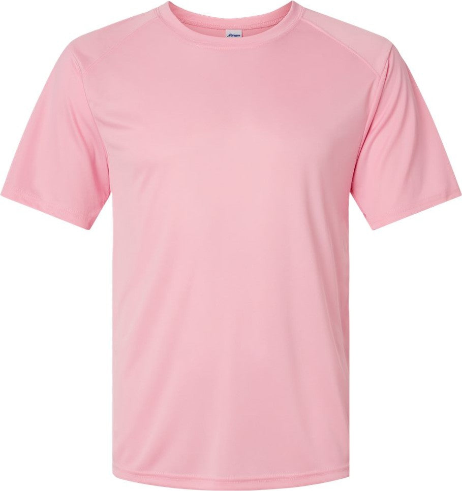 Front View of Charity Pink Islander Performance T-Shirt - 200