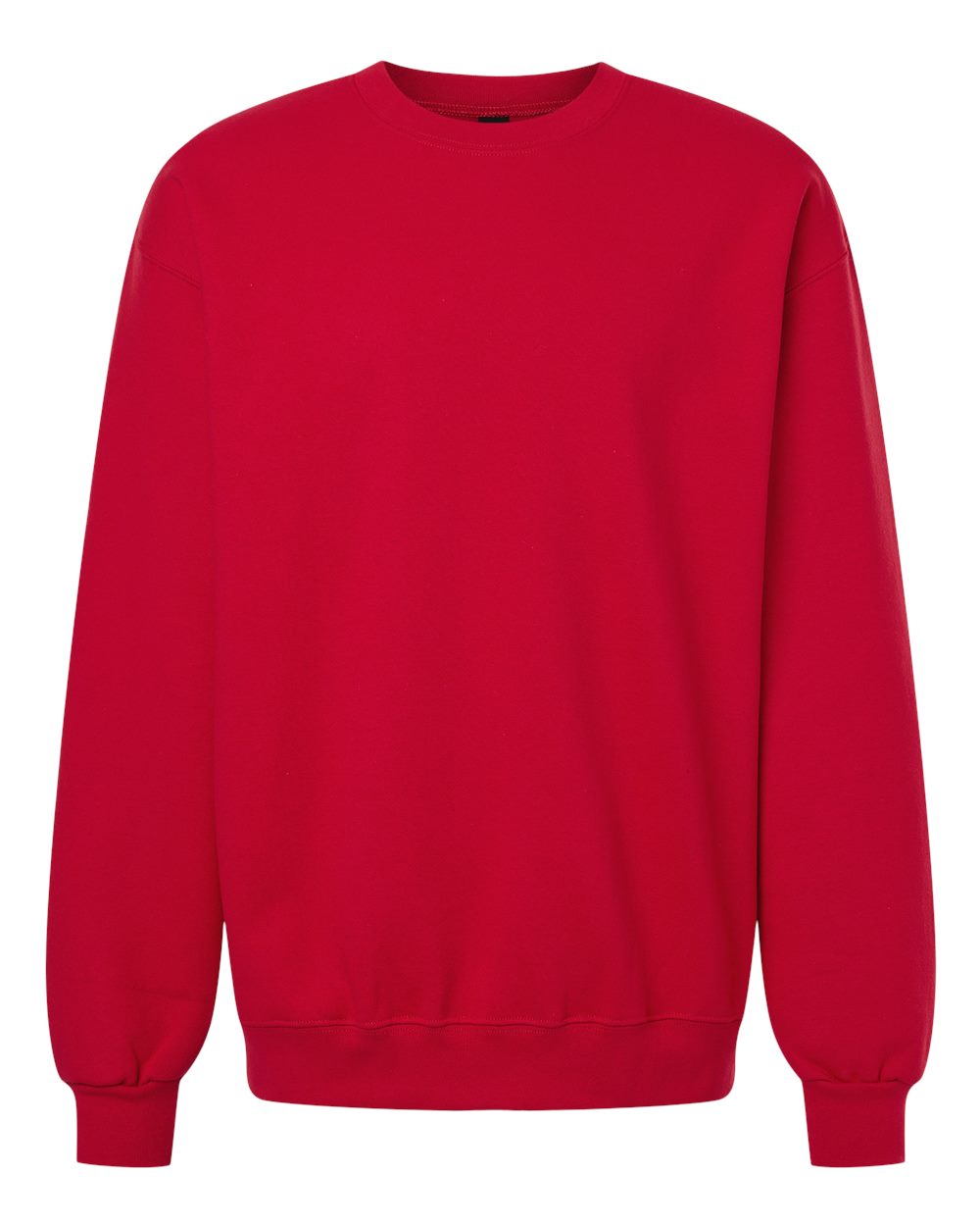Front View of Cherry Red Hammer™ Maxweight Crewneck Sweatshirt - 19000