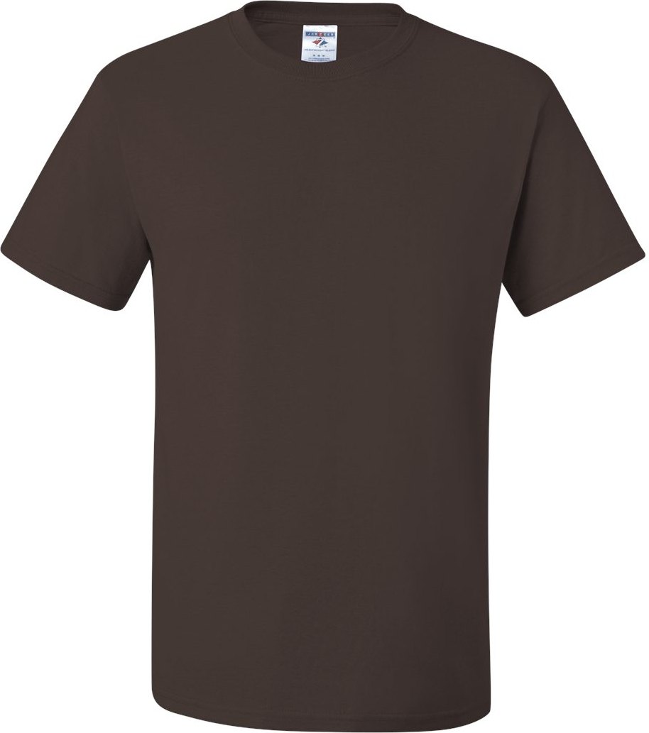 Front View of Chocolate Dri-Power® 50/50 T-Shirt - 29MR
