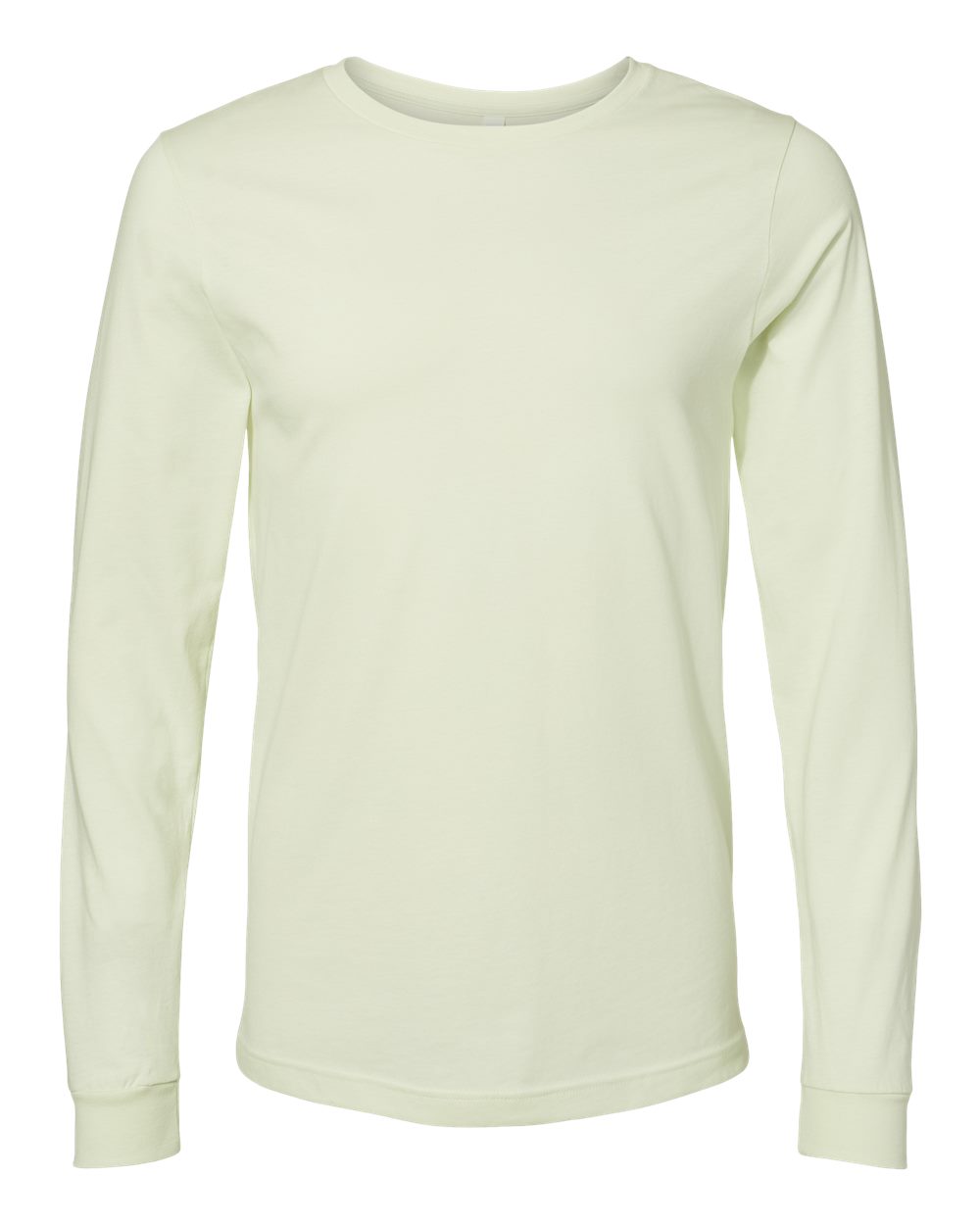 Front View of Citron Jersey Long Sleeve Tee - 3501