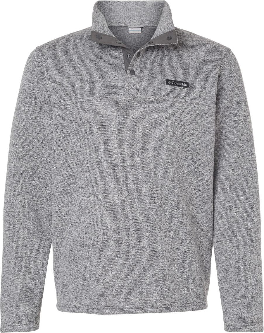 Front View of City Grey Heather Alto Pass™ Fleece Half Snap Pullover - 209573