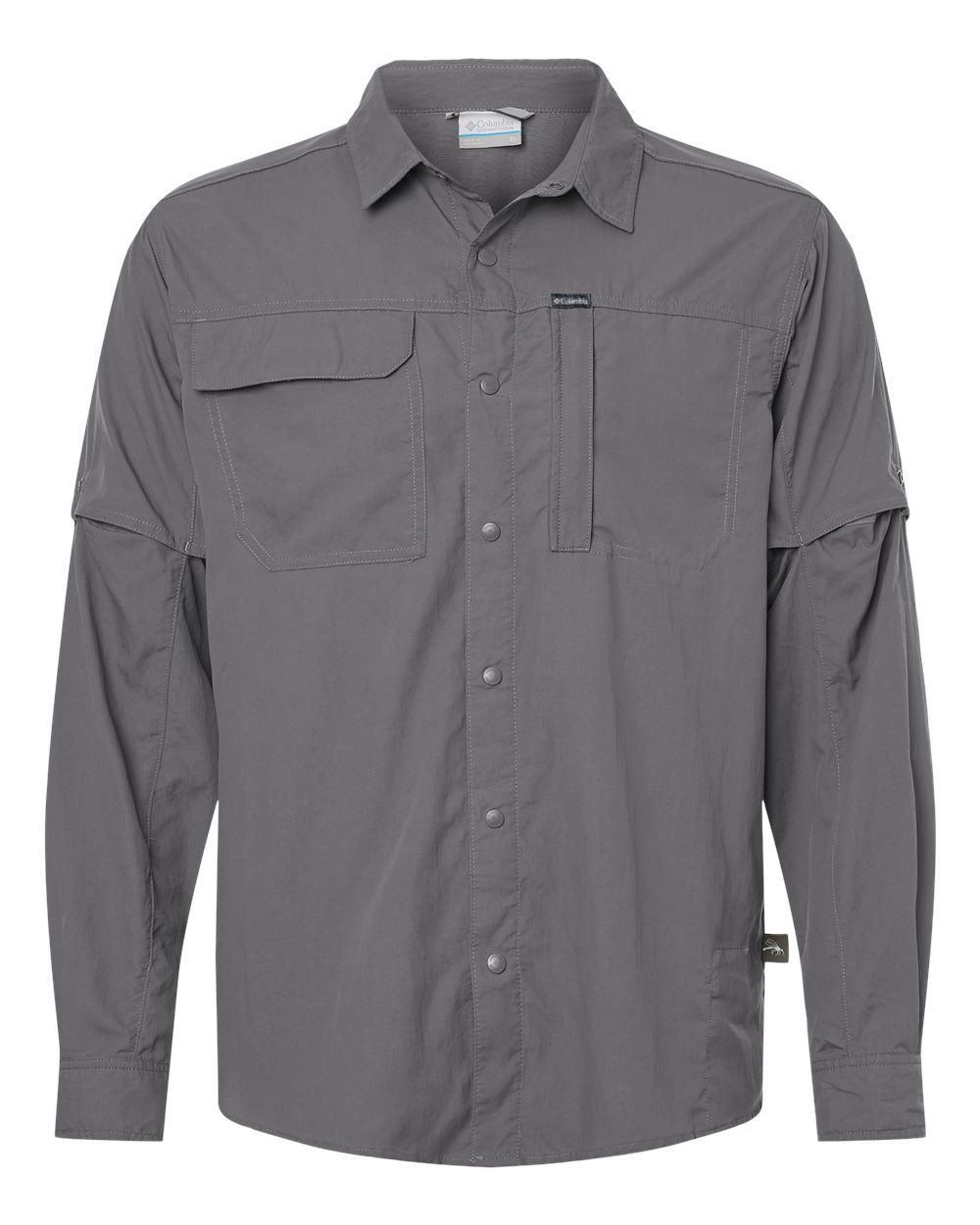 Front View of City Grey Skien Valley™ Long Sleeve Shirt - 212332