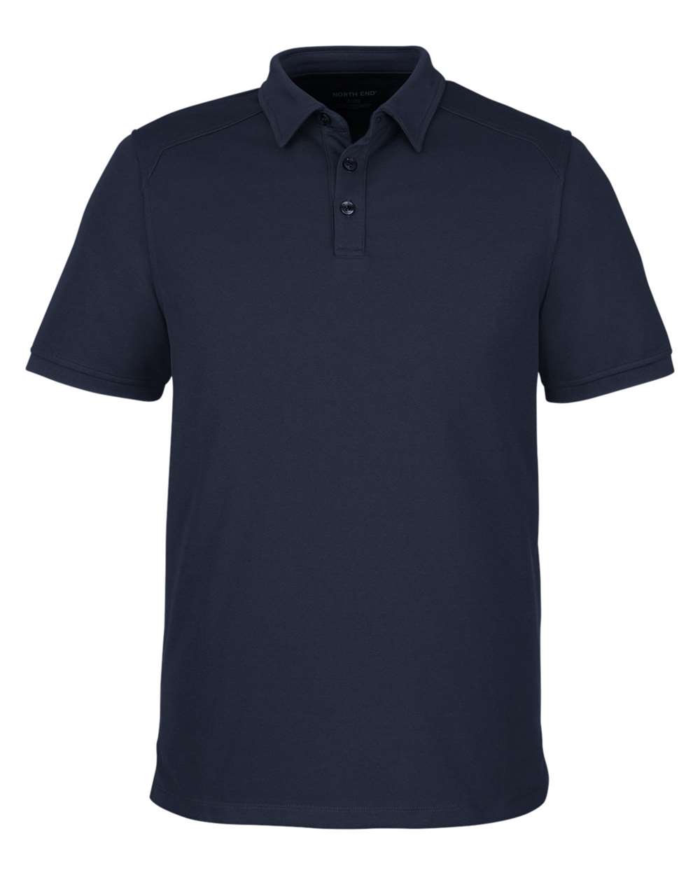 Front View of Classic Navy Men's Express Tech Performance Polo - NE112