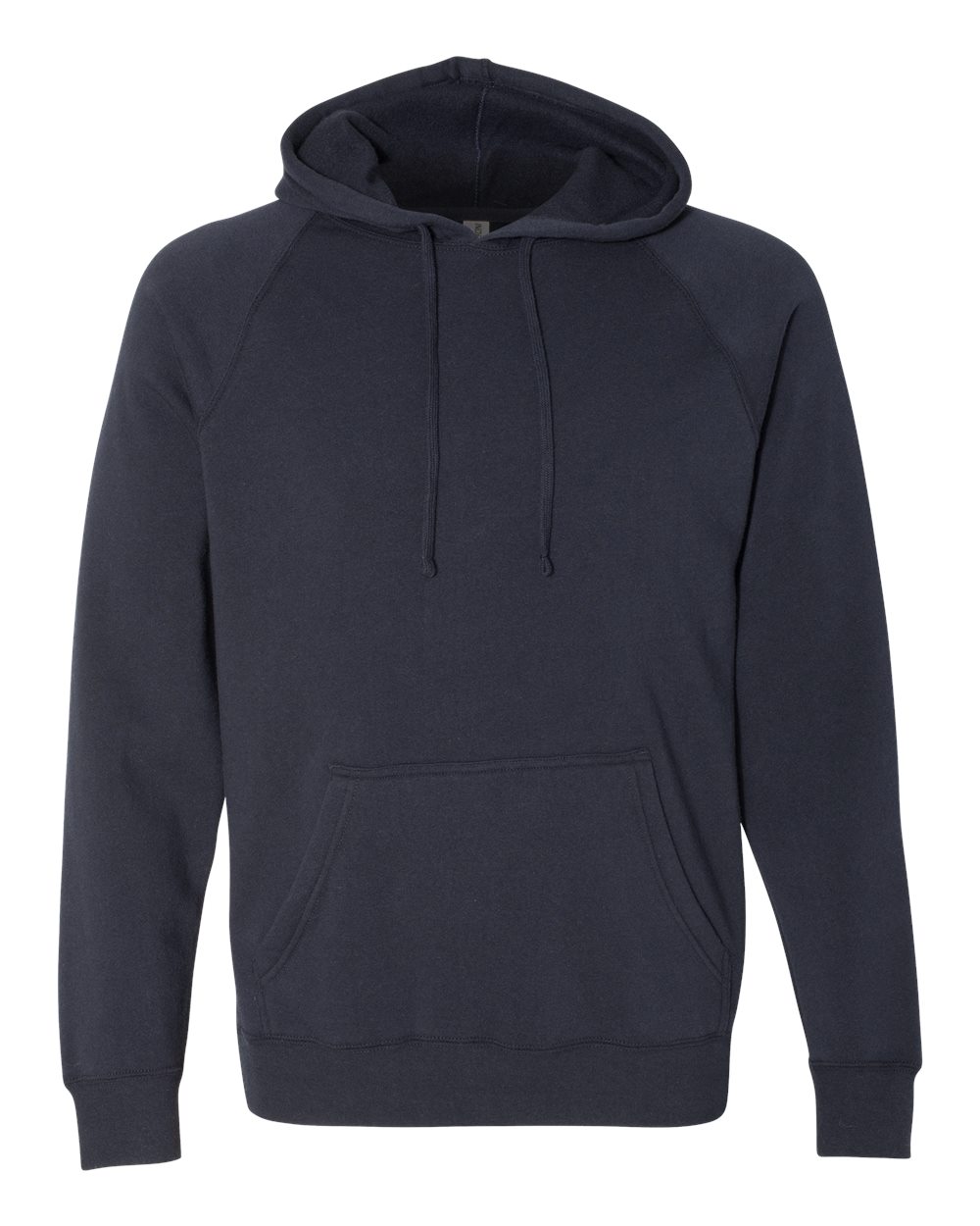 Front View of Classic Navy Special Blend Raglan Hooded Sweatshirt - PRM33SBP