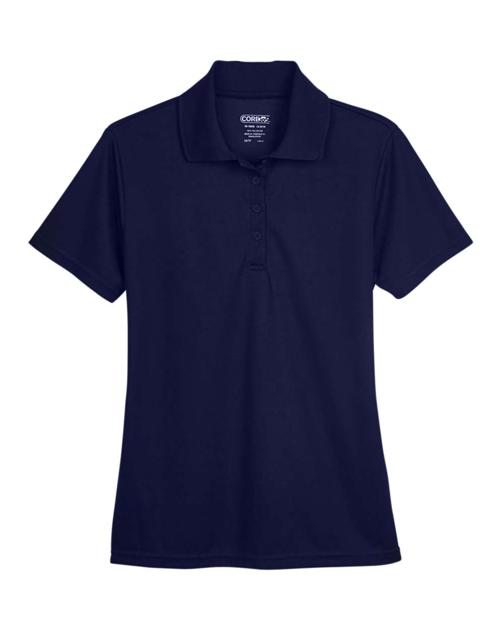 Front View of Classic Navy Women's Origin Performance Piqué Polo - 78181