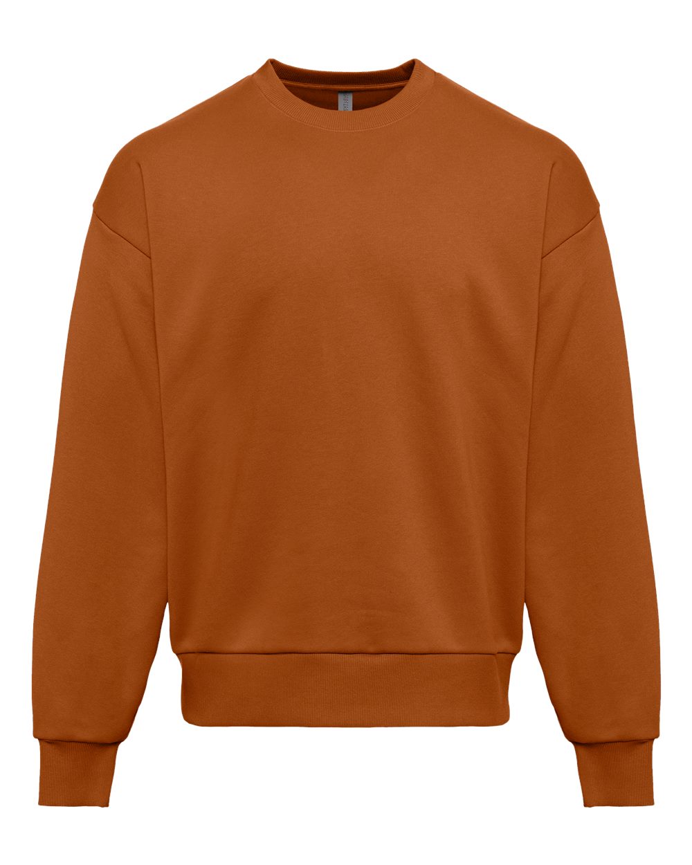 Front View of Clay Heavyweight Crewneck Sweatshirt - 9007