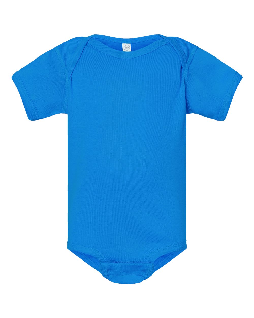 Front View of Cobalt Infant Baby Rib Bodysuit - 4400