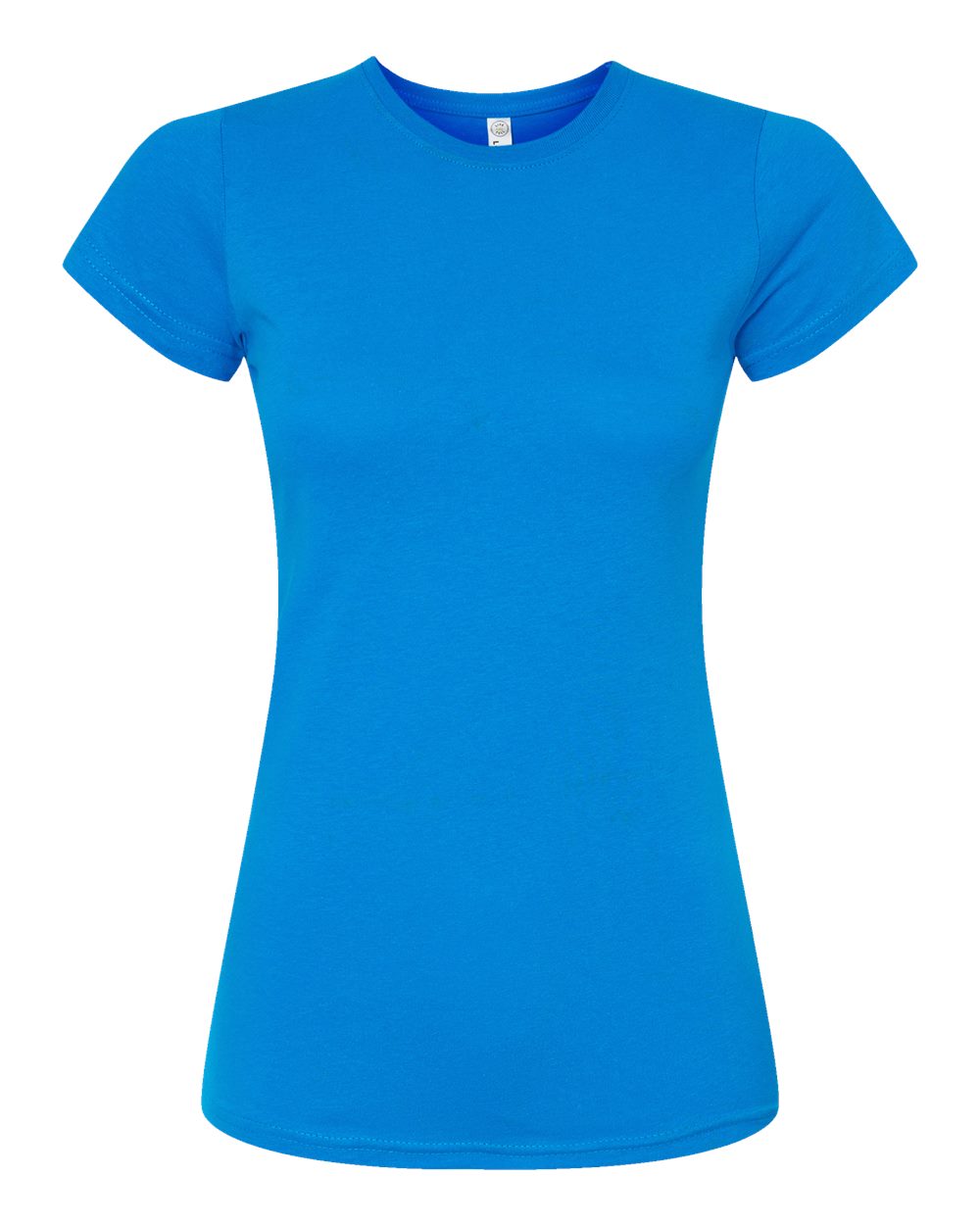 Front View of Cobalt Women's Fitted Fine Jersey Tee - 3616