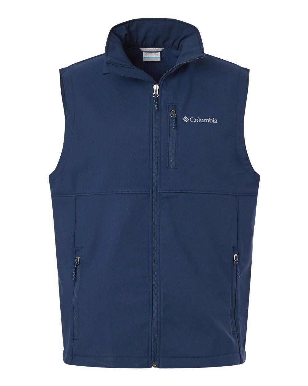 Front View of Collegiate Navy Ascender™ II Soft Shell Vest - 209047