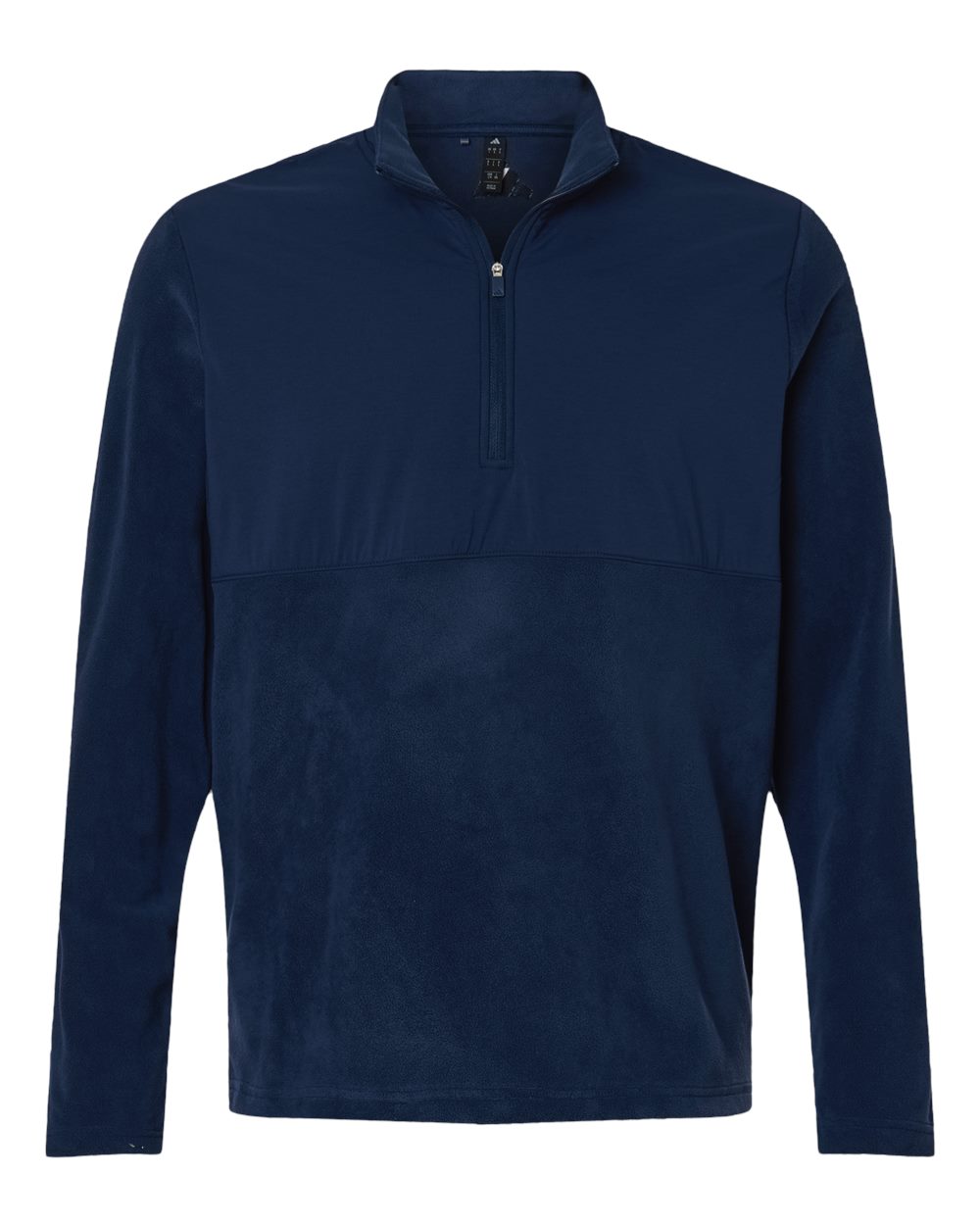 Front View of Collegiate Navy Men's Ultimate365 Cozy Quarter-Zip Pullover - A2020