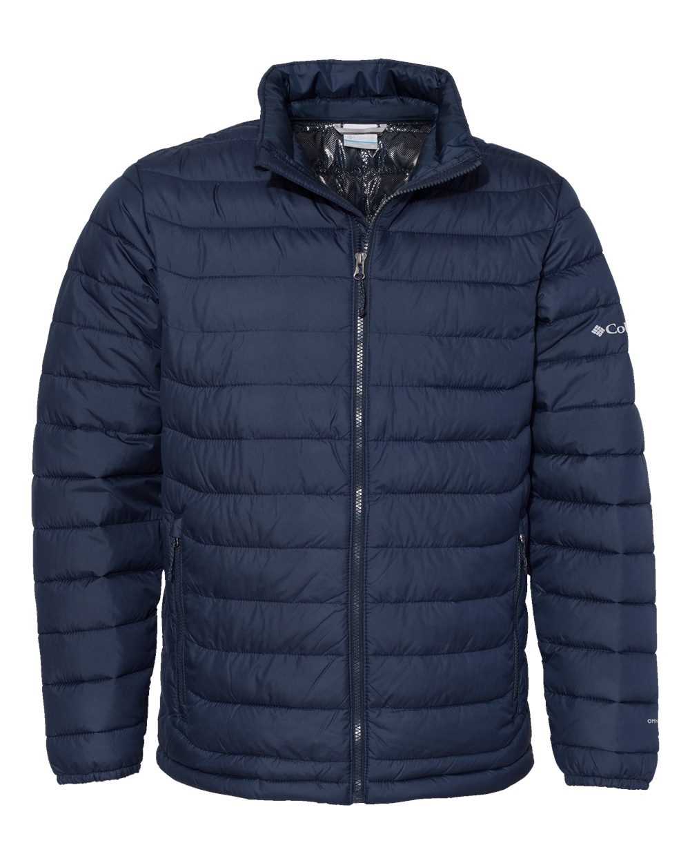 Front View of Collegiate Navy Powder Lite™ II Jacket - 212489