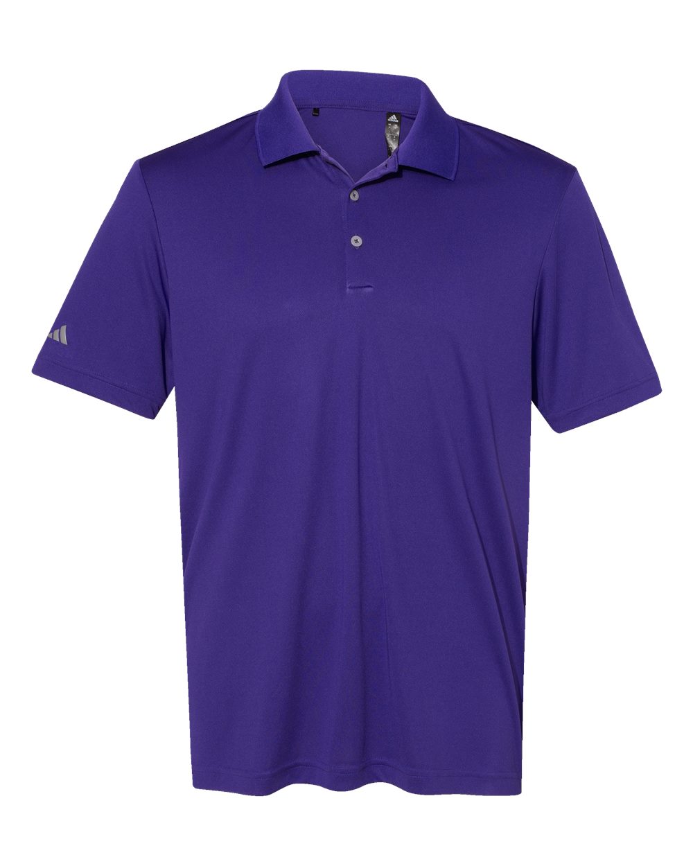 Front View of Collegiate Purple Performance Polo - A230