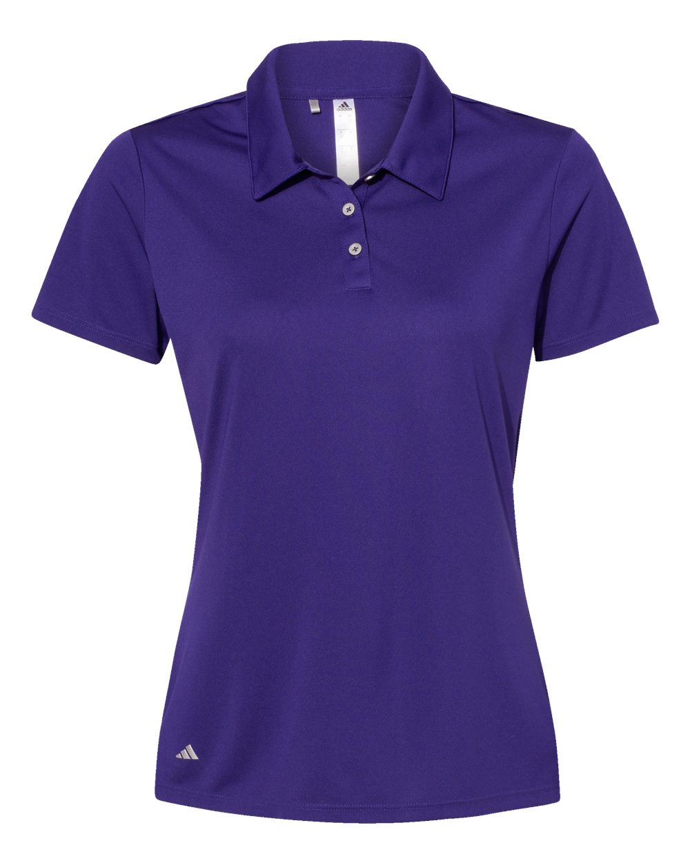 Front View of Collegiate Purple Women's Performance Polo - A231
