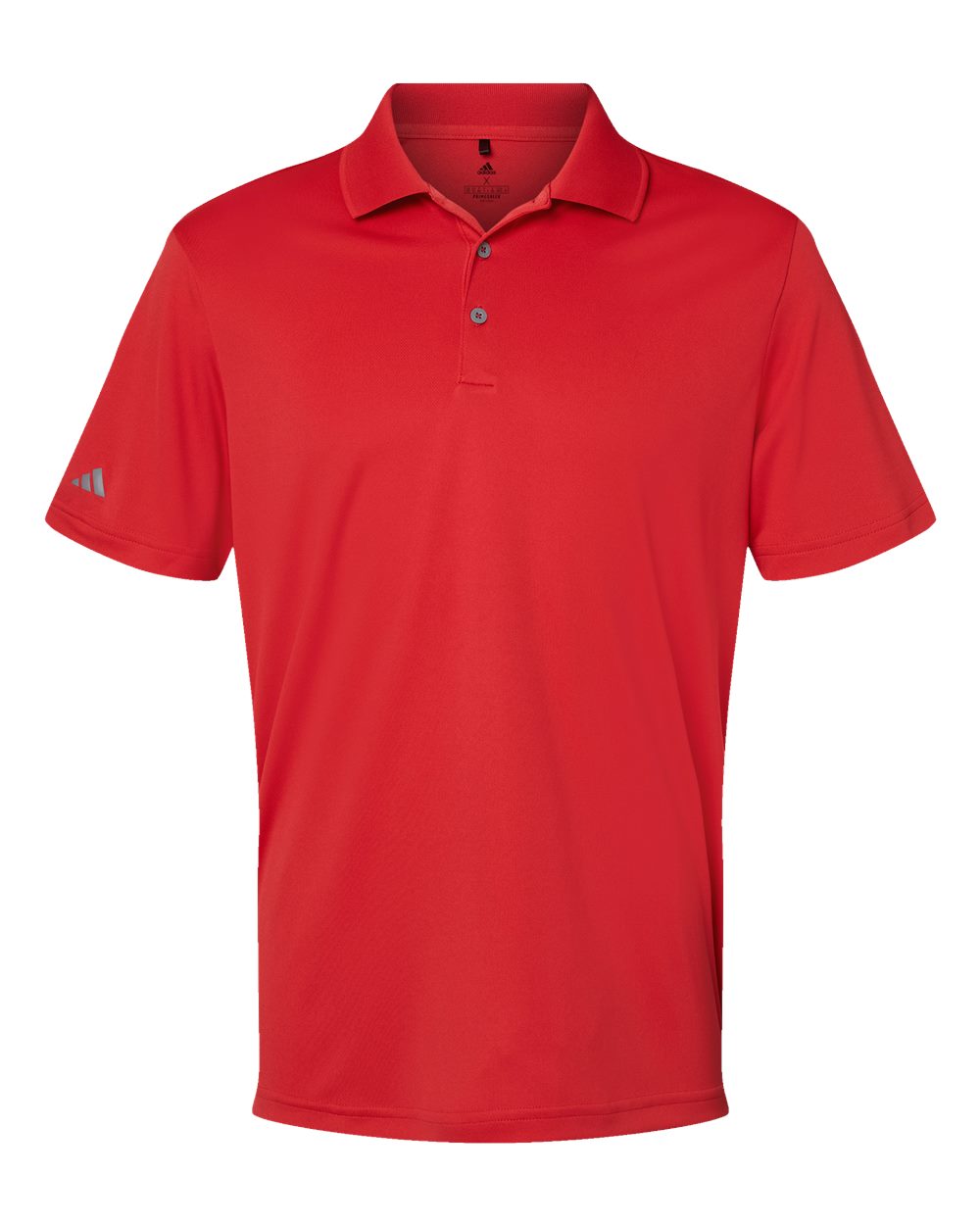 Front View of Collegiate Red Performance Polo - A230
