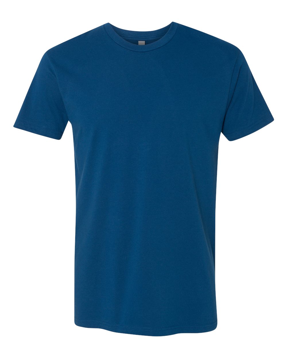 Front View of Cool Blue Cotton T-Shirt - 3600