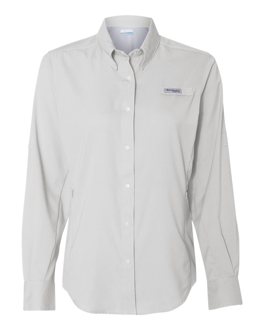 Front View of Cool Grey Women's PFG Tamiami™ II Shirt - 212465
