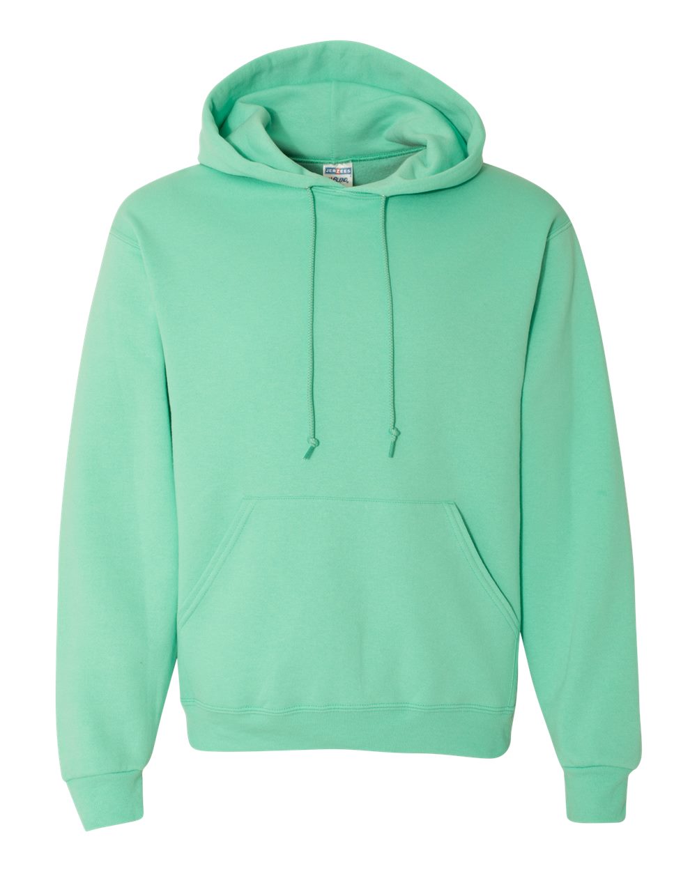 Front View of Cool Mint NuBlend® Hooded Sweatshirt - 996MR
