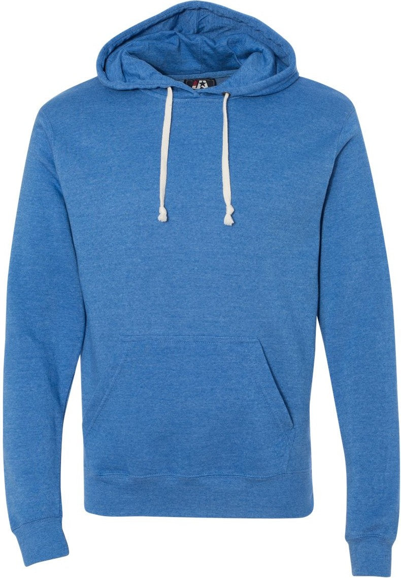 Front View of Cool Royal Triblend Triblend Fleece Hooded Sweatshirt - 8871