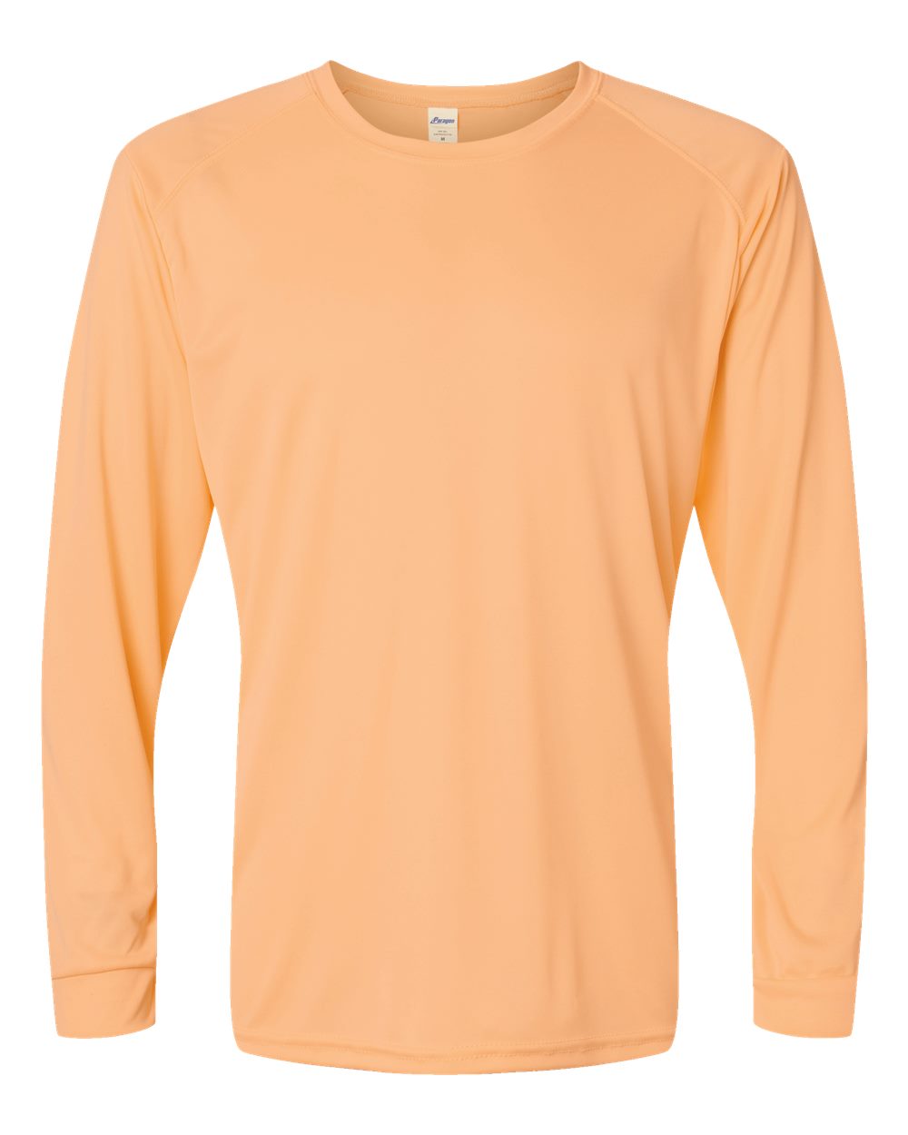 Front View of Coral Long Islander Performance Long Sleeve T-Shirt - 210