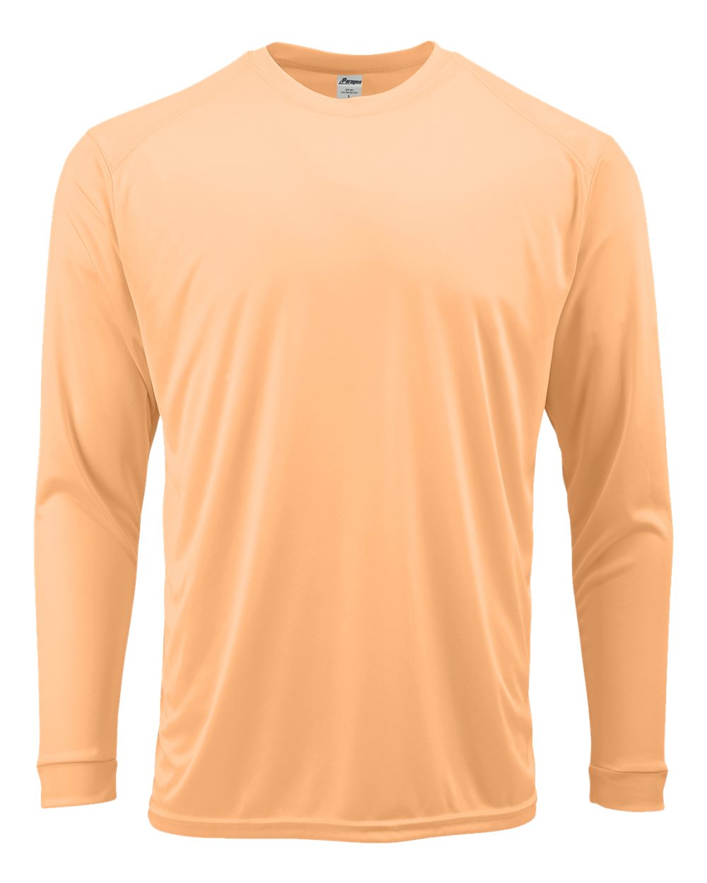 Front View of Coral Youth Long Islander Performance Long Sleeve T-Shirt - 218Y