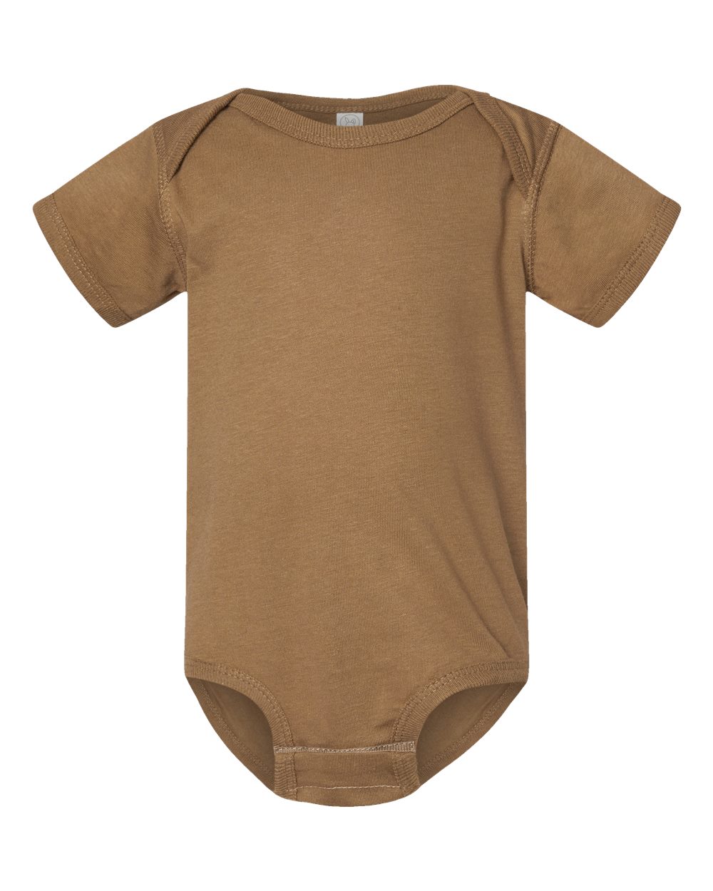 Front View of Coyote Brown Infant Fine Jersey Bodysuit - 4424
