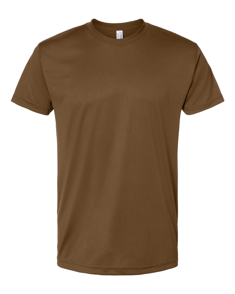 Front View of Coyote Brown USA-Made Performance T-Shirt - 5300