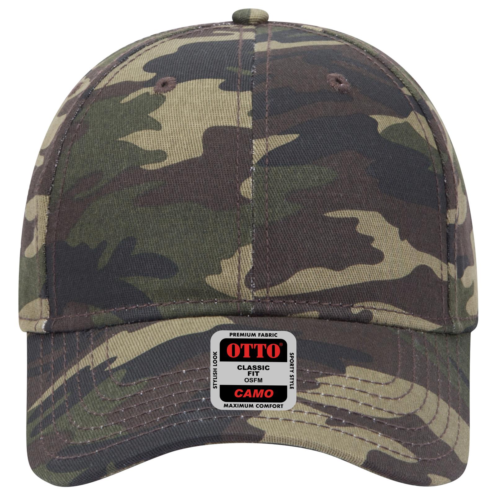 Right View of CP008 - Camo 008 OTTO CAP Camouflage 6 Panel Low Profile Baseball Cap