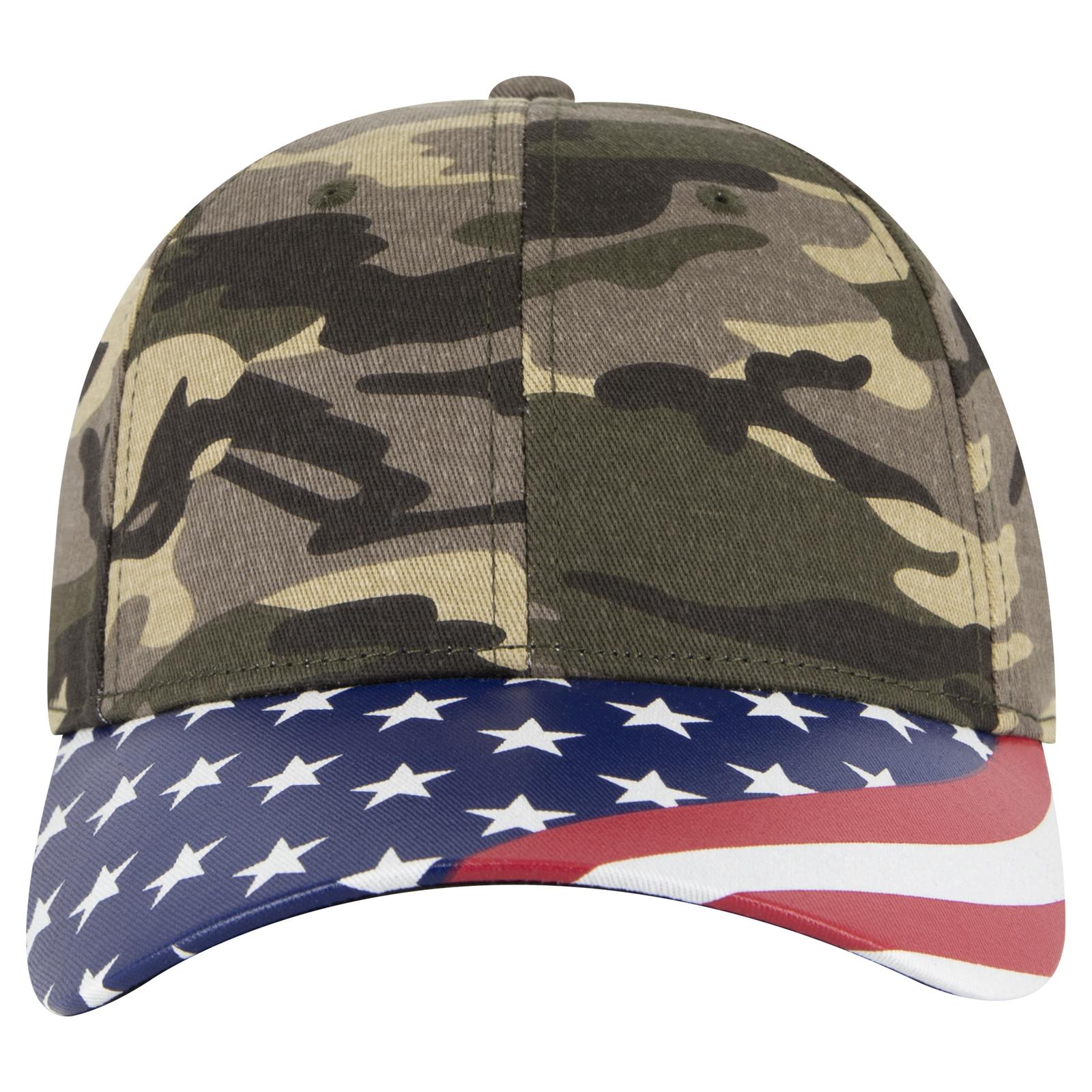 Right View of CP010 - Camo 010 OTTO CAP 6 Panel Low Profile Baseball Cap