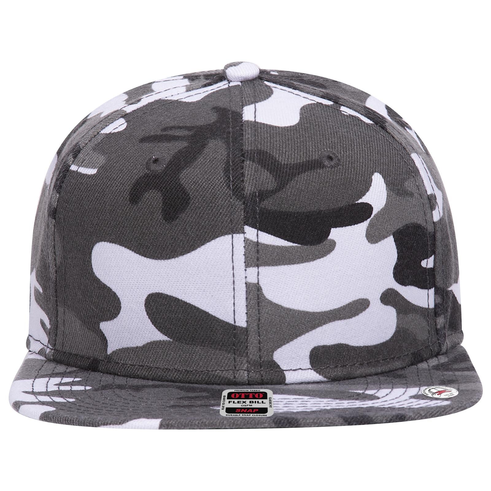 Front View of CP025 - Camo 025 OTTO CAP "OTTO SNAP" 6 Panel Pro Style Snapback Hat