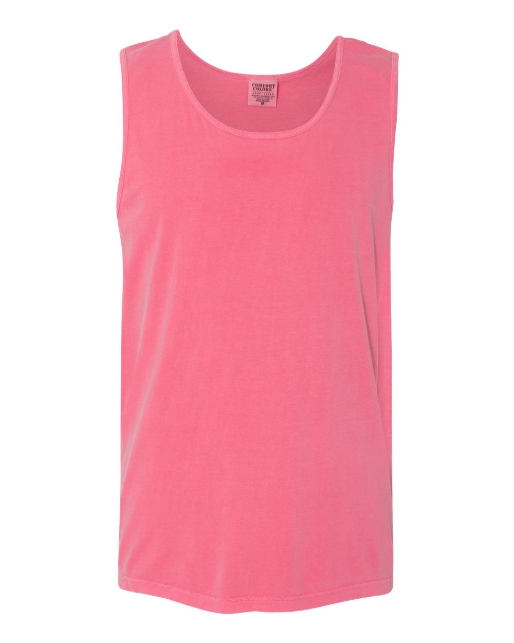 Front View of Crunchberry Garment-Dyed Heavyweight Tank Top - 9360