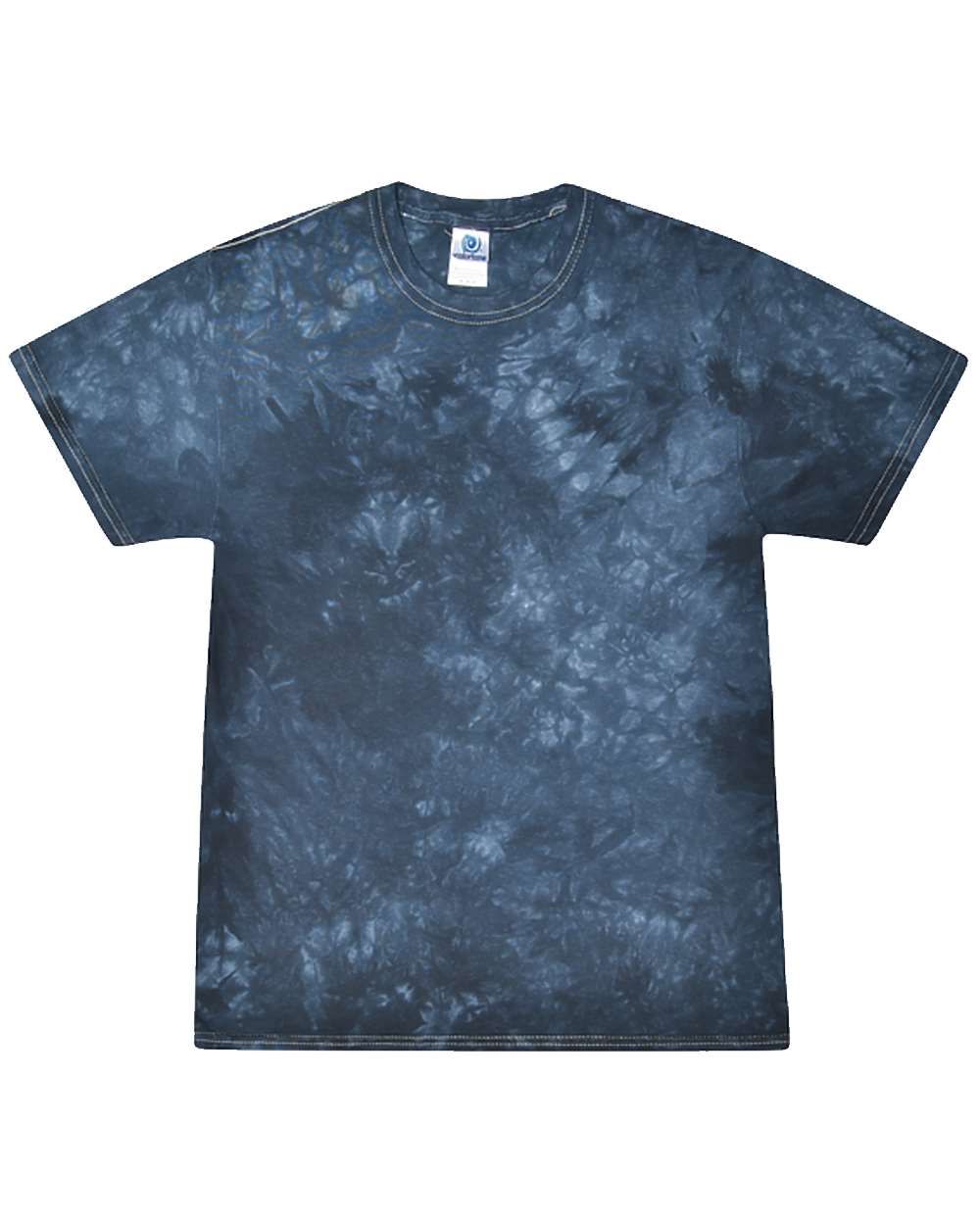 Front View of Crystal Navy Crystal Wash T-Shirt - 1390