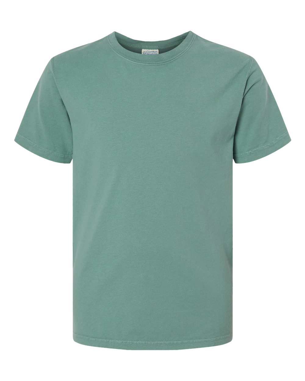 Front View of Cypress Green Garment-Dyed Youth T-Shirt - GDH175