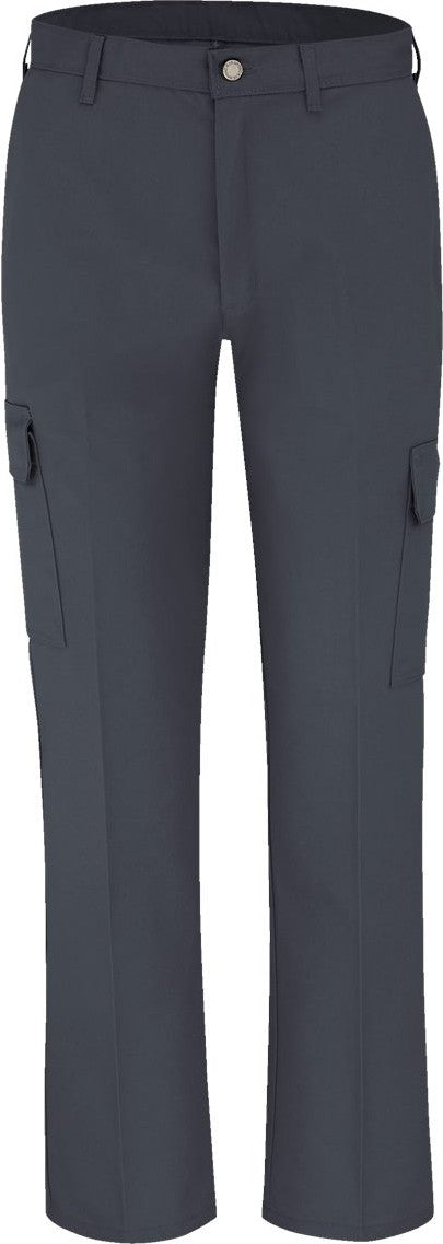 Front View of Dark Charcoal - 37 Unhemmed Industrial Cargo Pants - LP60
