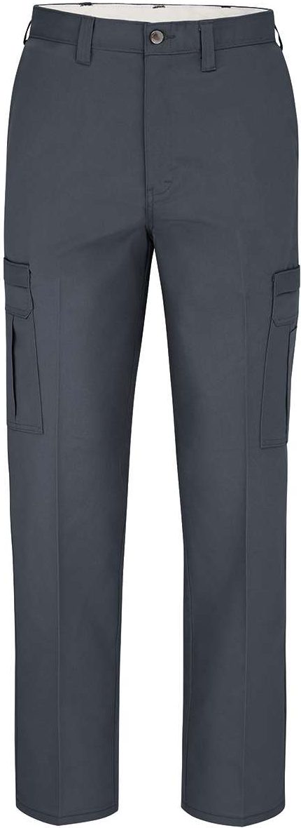 Front View of Dark Charcoal - 37 Unhemmed Premium Industrial Cargo Pants - Odd Sizes - LP72ODD