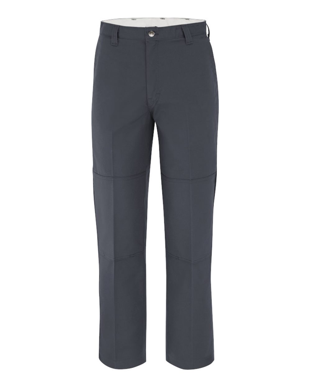 Front View of Dark Charcoal - 37 Unhemmed Premium Industrial Double Knee Pants - LP56