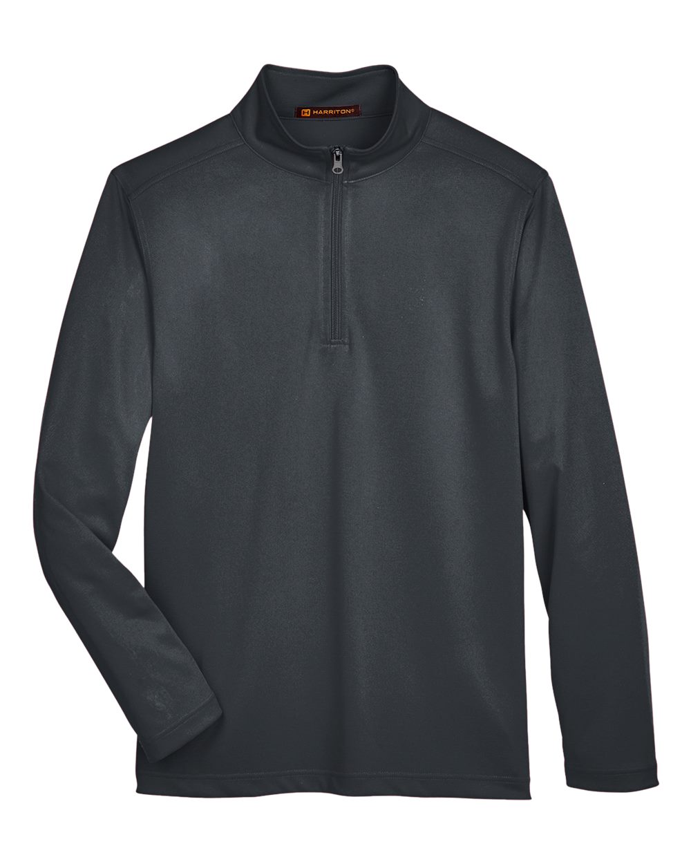 Front View of Dark Charcoal Men's Advantage Snag Protection Plus Quarter-Zip Pullover - M748