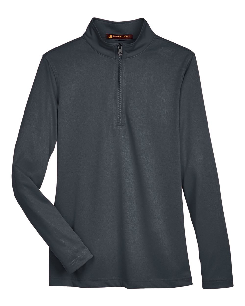 Front View of Dark Charcoal Women's Advantage Snag Protection Plus Quarter-Zip Pullover - M748W