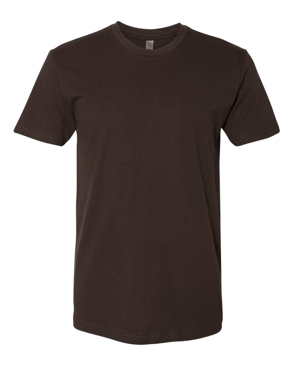 Front View of Dark Chocolate Cotton T-Shirt - 3600