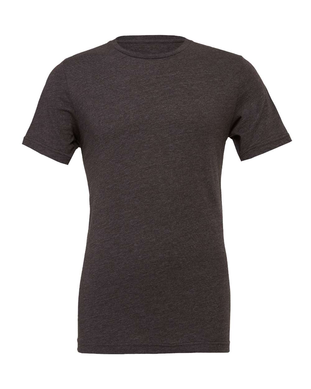 Front View of Dark Grey Heather CVC Jersey Tee - 3001CVC