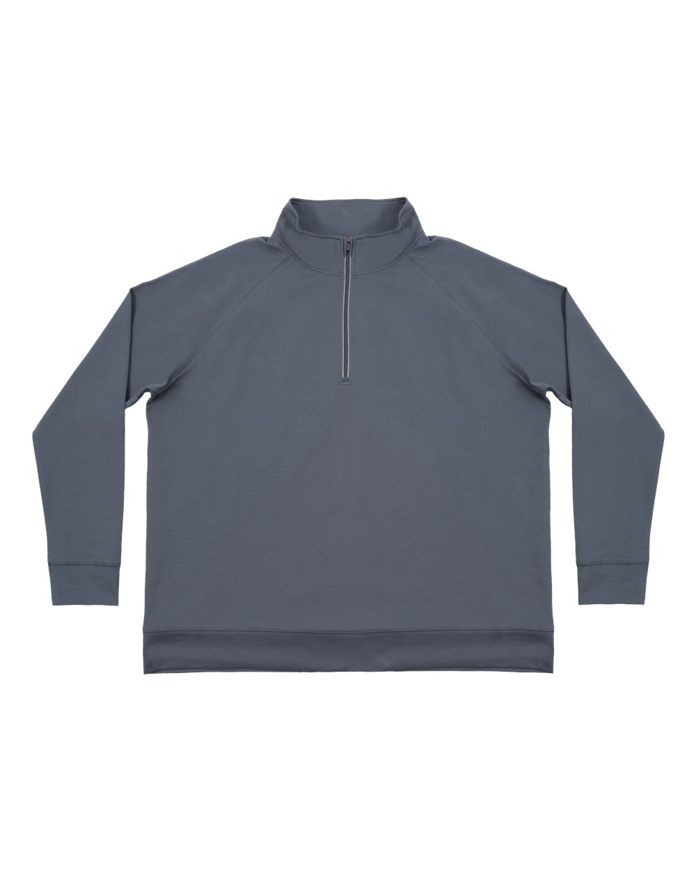 Front View of Dark Grey Heather The Burn Quarter-Zip Windbreaker - 8150