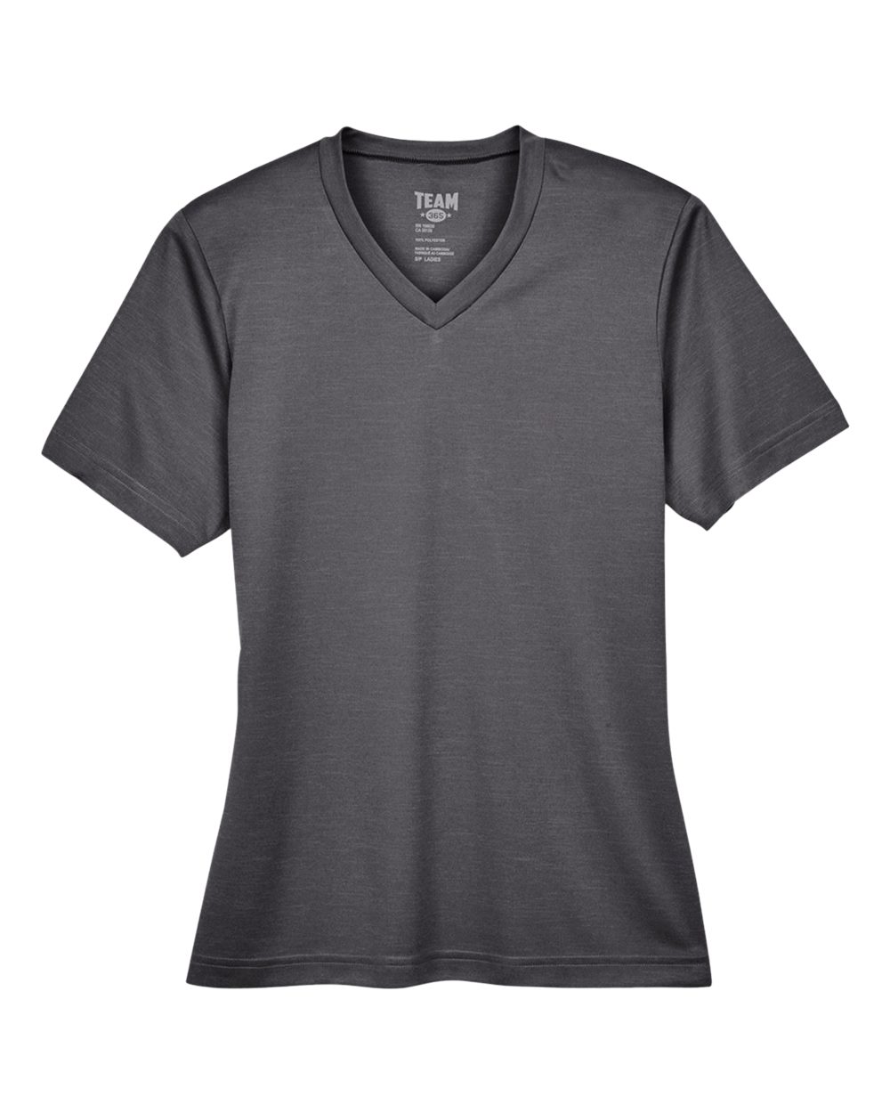 Front View of Dark Grey Heather Women's Sonic Heather Performance T-Shirt - TT11HW