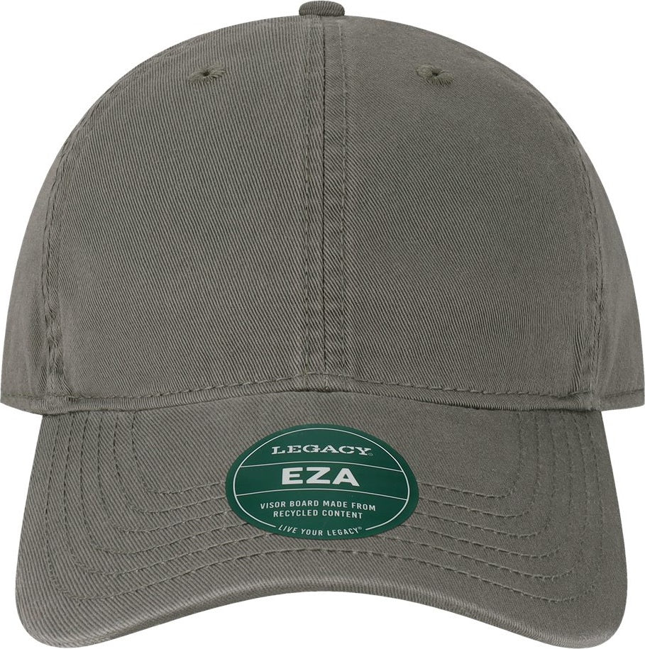 Front View of Dark Grey Relaxed Twill Dad Hat - EZA