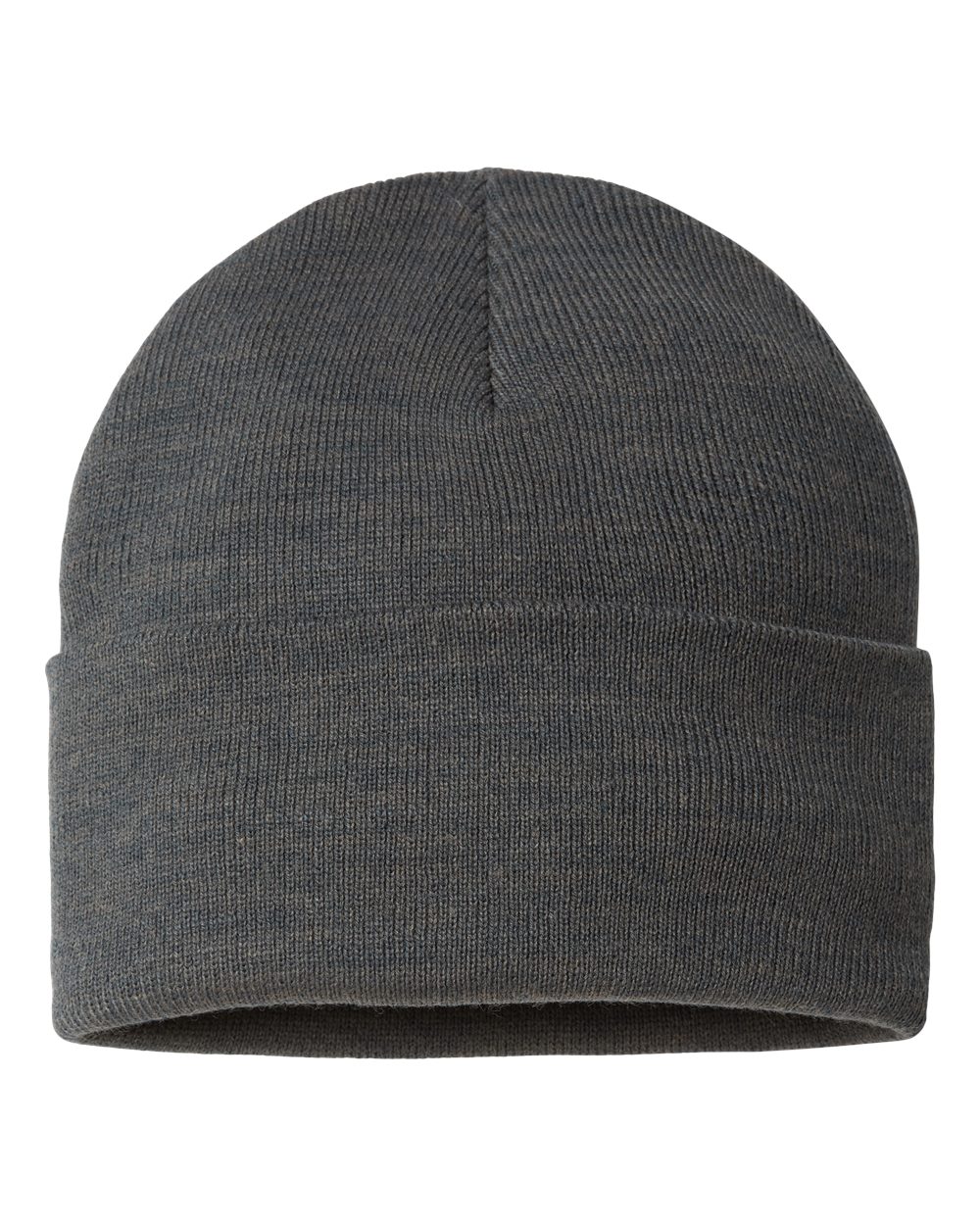 Front View of Dark Grey Sustainable Beanie - PURE