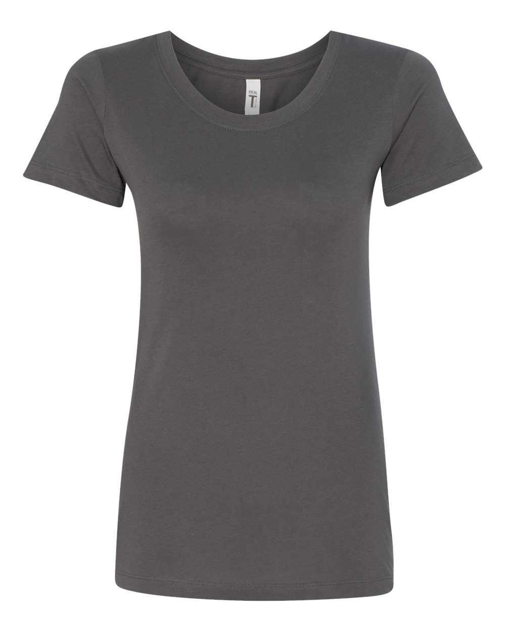 Front View of Dark Grey Women's Ideal T-Shirt - 1510