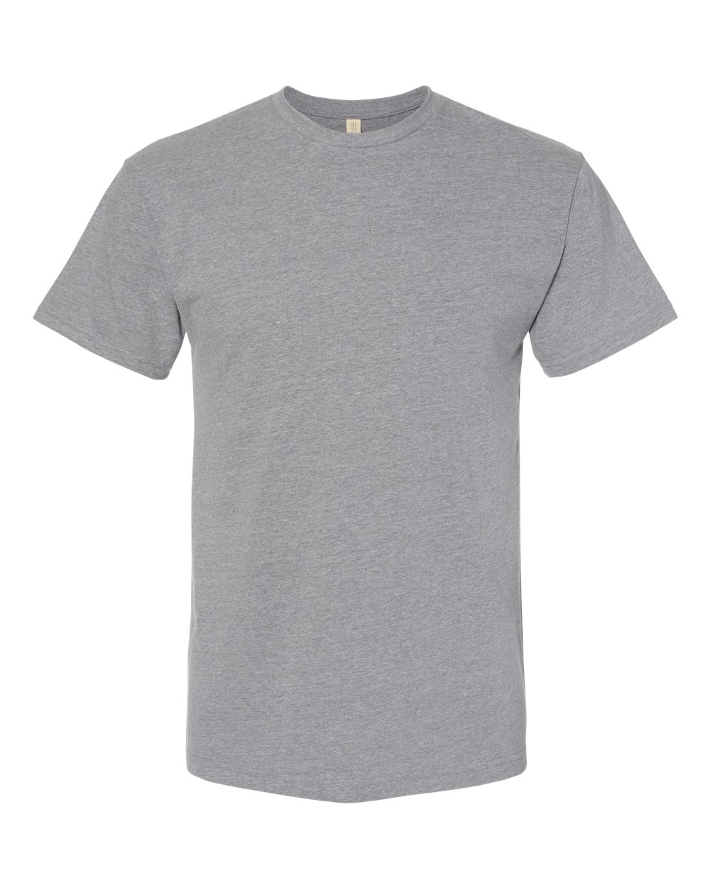 Front View of Dark Heather Grey Eco Heavyweight T-Shirt - 4600