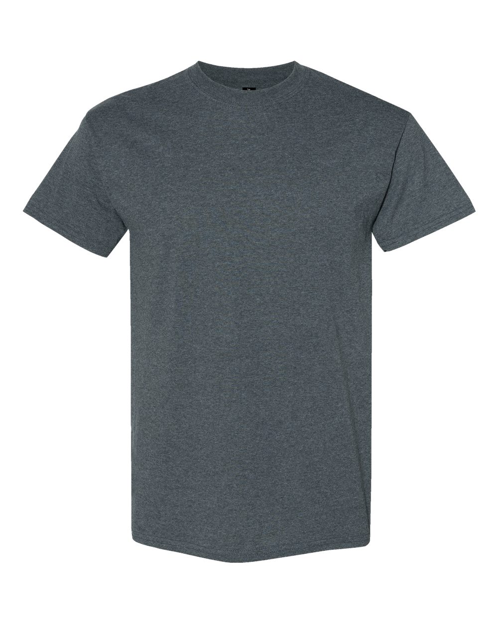 Front View of Dark Heather Heavy Cotton™ T-Shirt - 5000