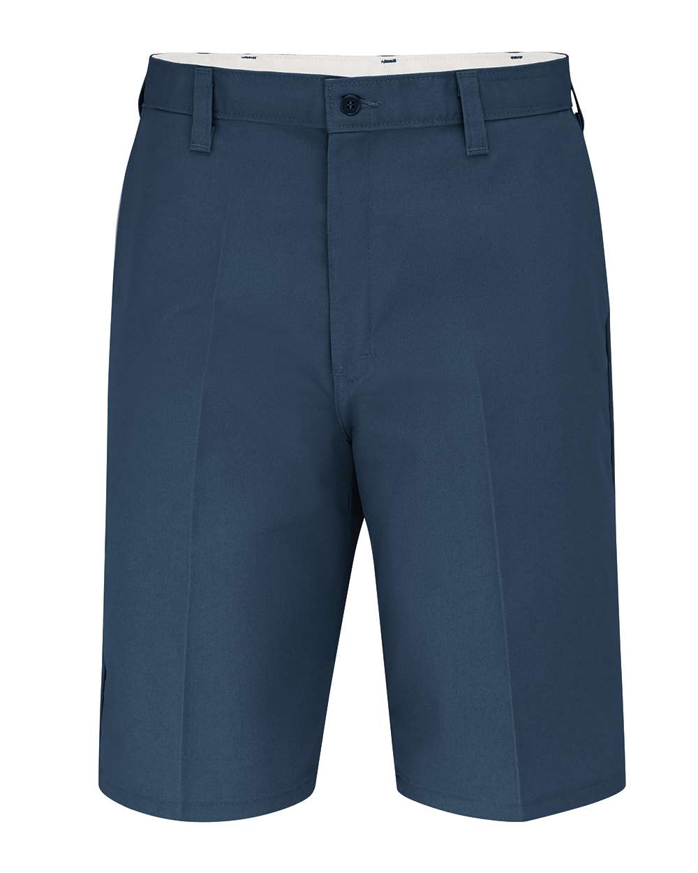 Front View of Dark Navy 11" Industrial Flat Front Shorts - LR30