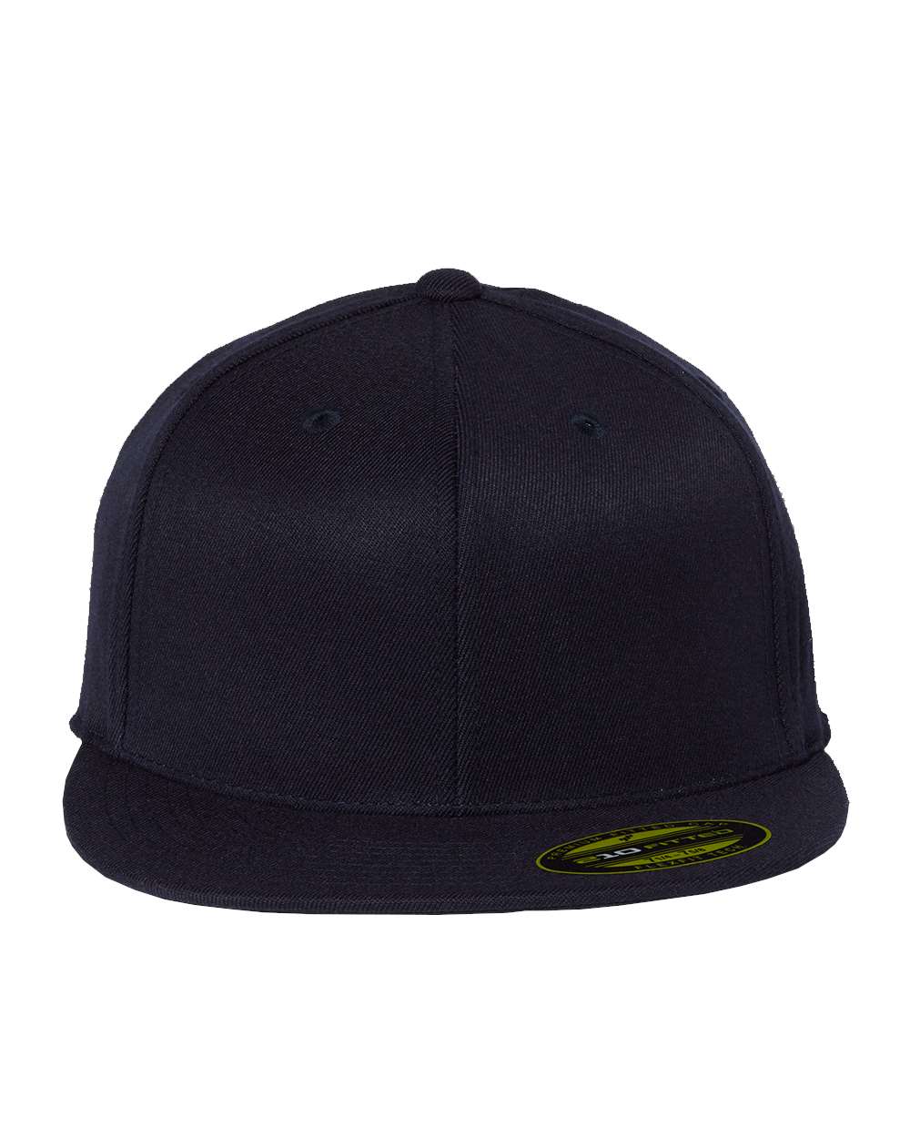 Front View of Dark Navy 210® Flat Bill Cap - 6210FF