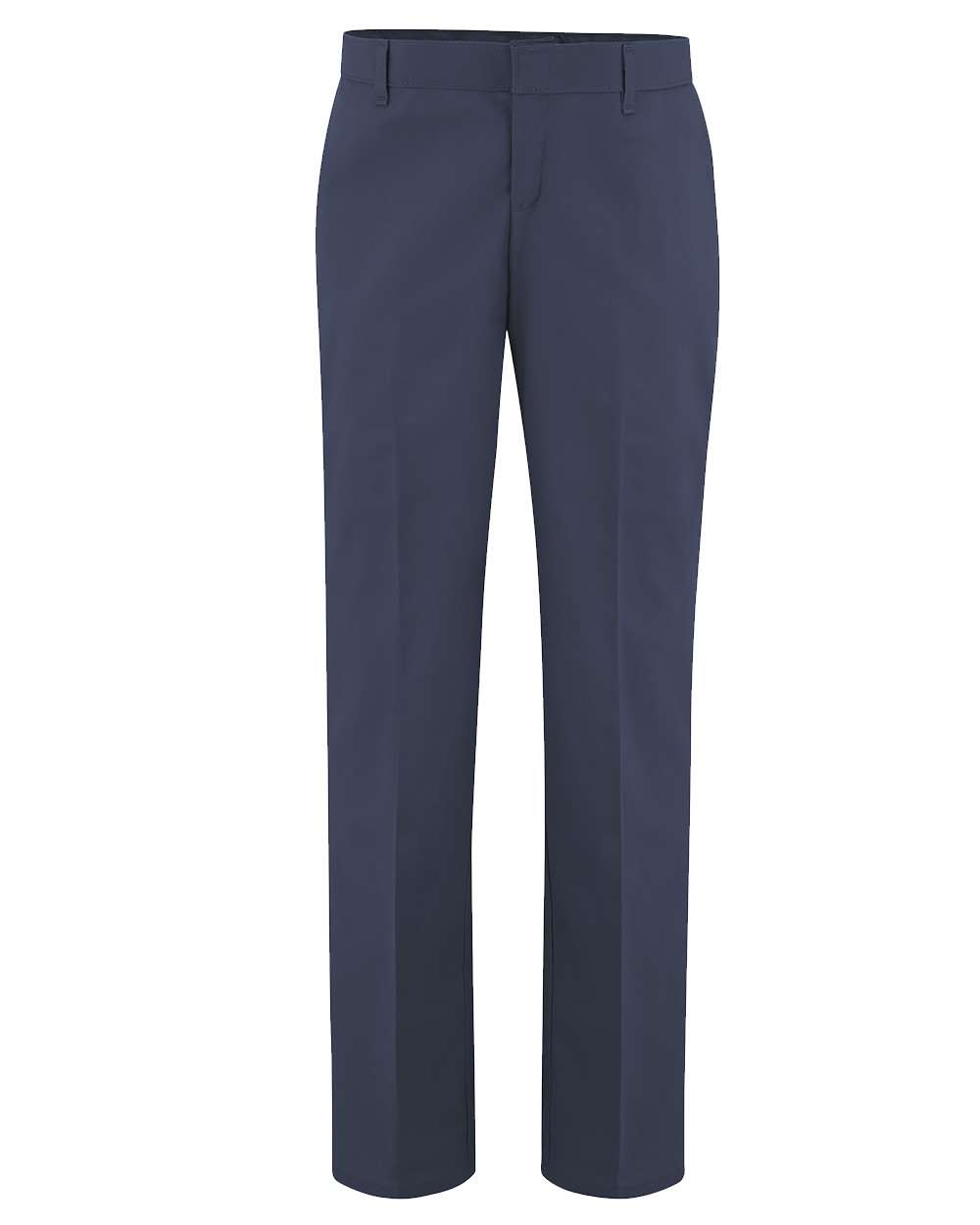 Front View of Dark Navy - 32I Women's Premium Flat Front Pants - FP21