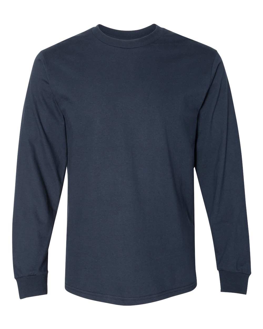Front View of Dark Navy Hammer™ Long Sleeve T-Shirt - H400